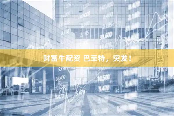 财富牛配资 巴菲特,突发!